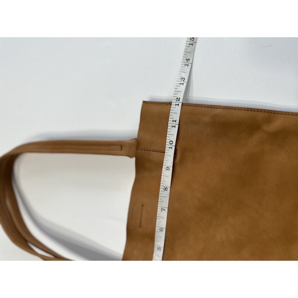 Minor History Women's Tan Camel Leather Bag Tote - Picture 6 of 8